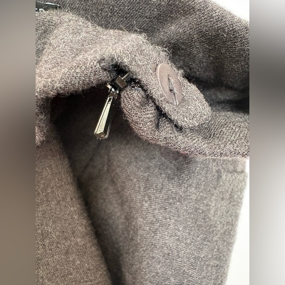 Eileen Fisher women’s 97% Wool Dark Grey Straight Leg Trousers Size 10 Sku 171 - Picture 2 of 9